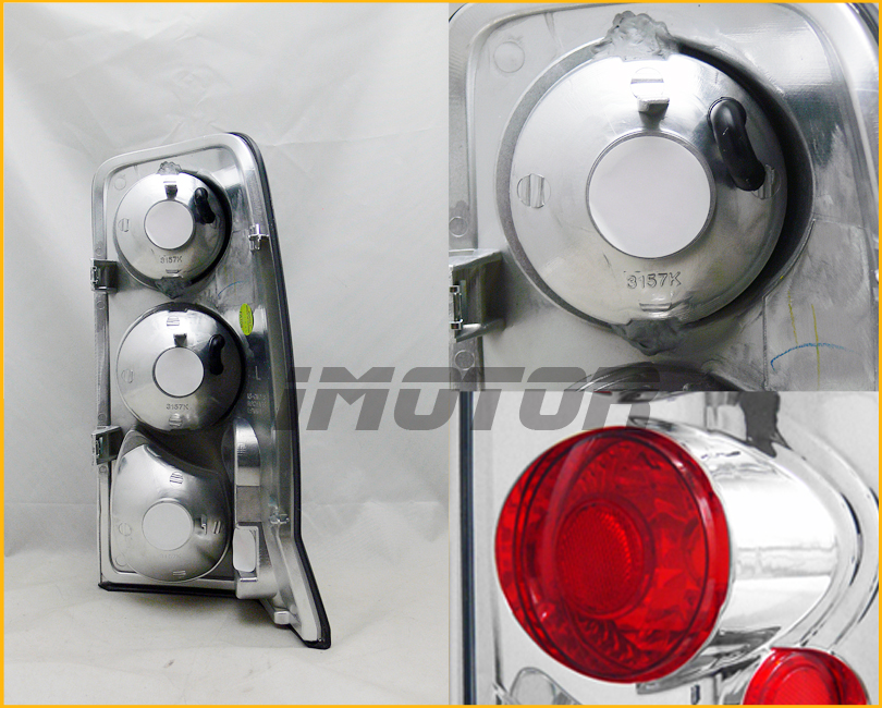 2002 2003 2004 2005 2006 Cadillac Escalade Chrome Clear Brake Tail