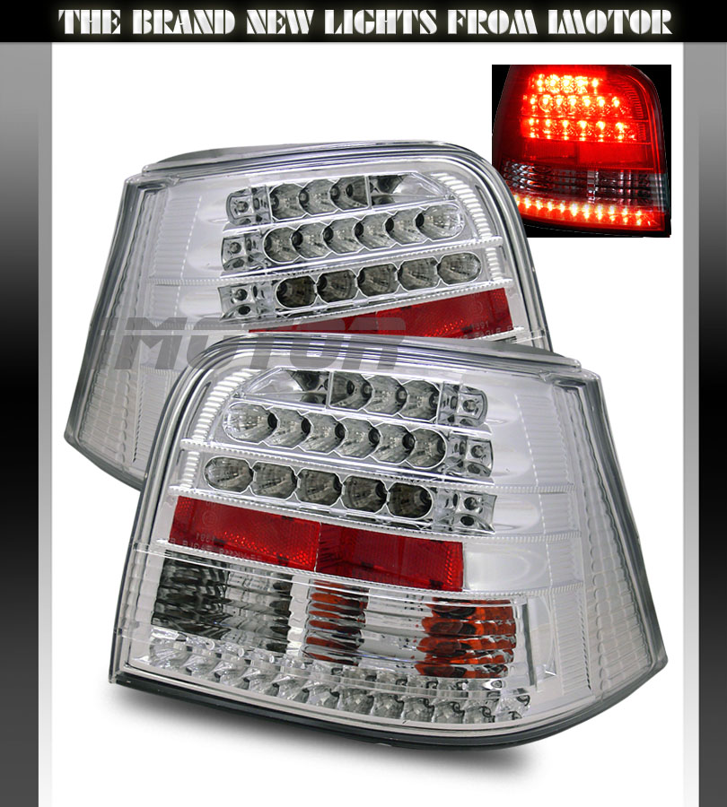 9904 Volkswagen VW Golf MK4/GTI/R32 LED Tail Lights Lamps LH+RH Pair