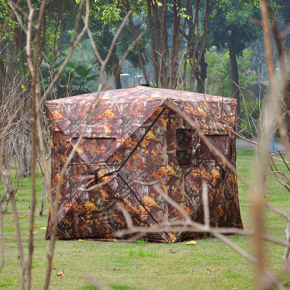 Pop Up Hunting Ground Blind Real Tree Camo Tent Hunt Turkey Deer 58" 2