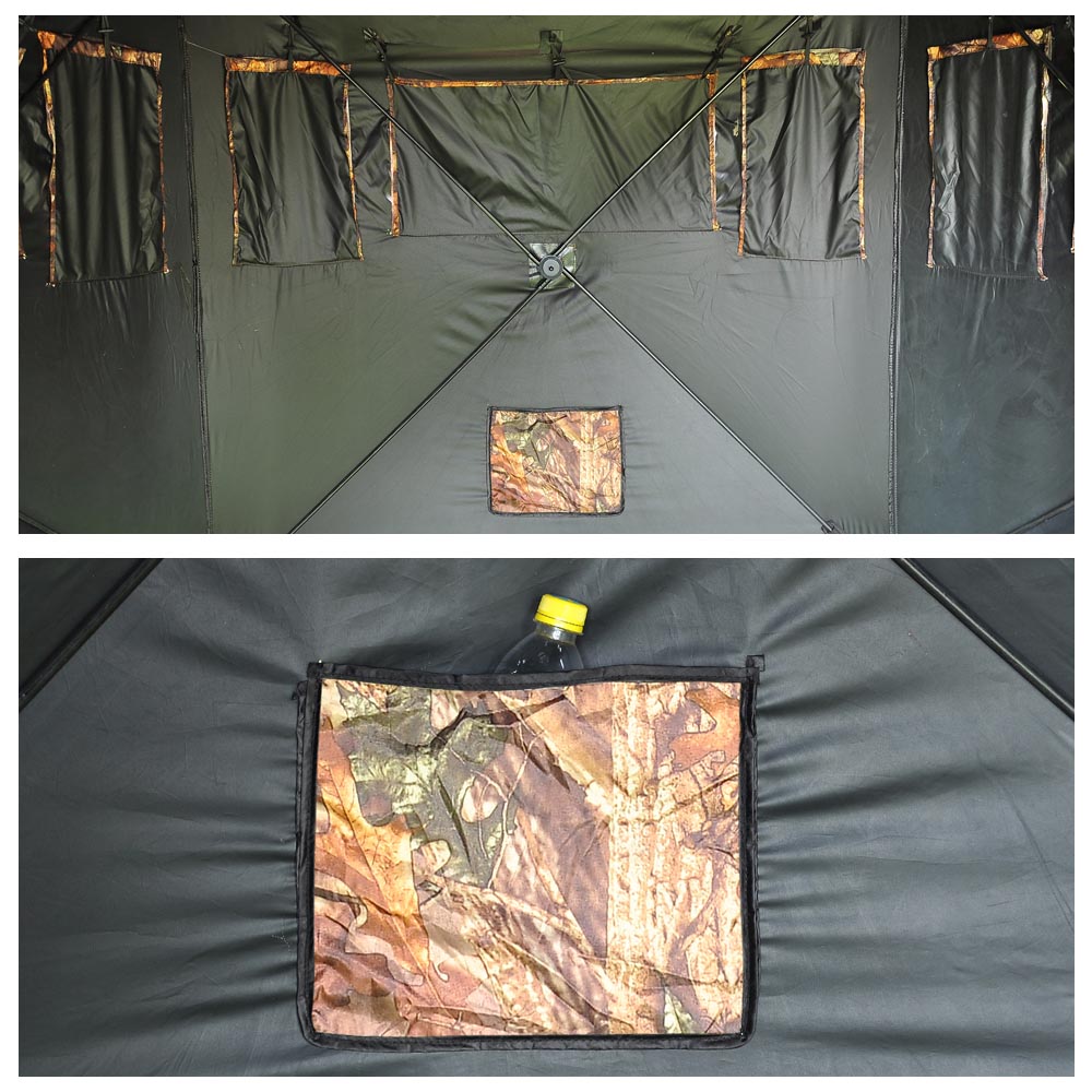 Pop Up Hunting Ground Blind Real Tree Camo Tent Hunt Turkey Deer 58" 2