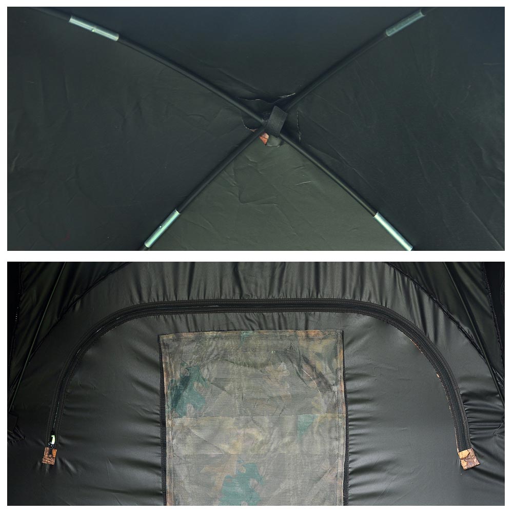 Camping Hiking Hunting Outdoor Pop Up Tent Waterproof w/Zipper Door 2