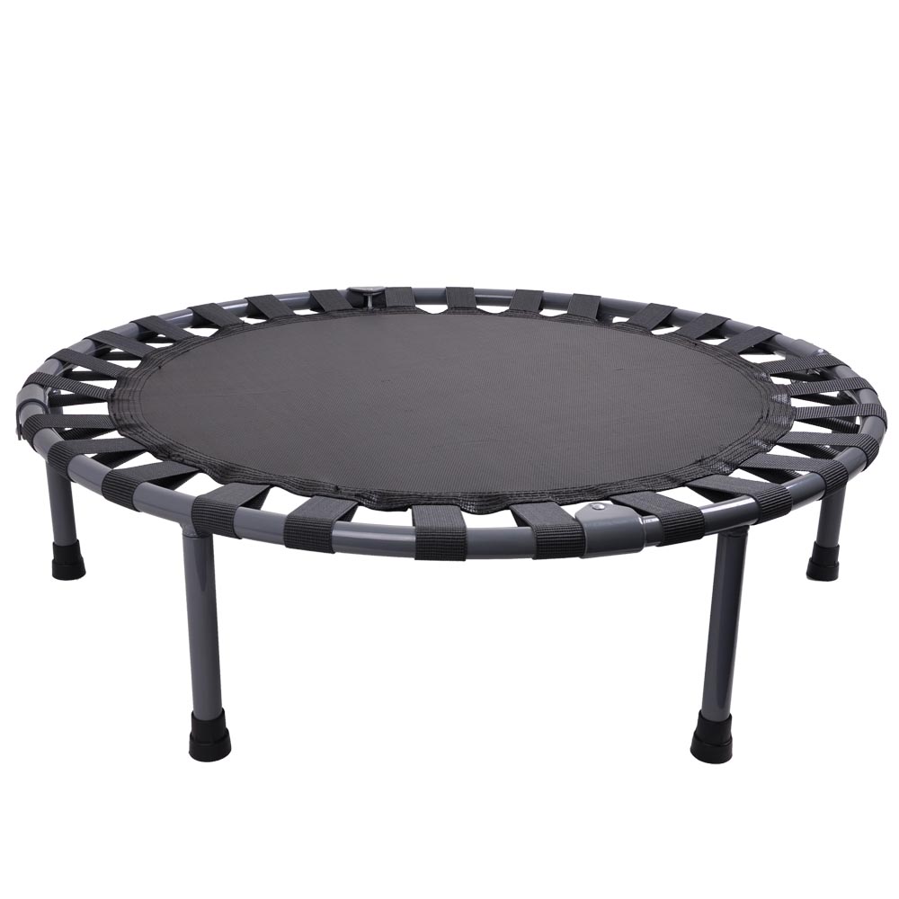 36" Round Fitness Mini Trampoline w Bag Folding Rebounder Indoor