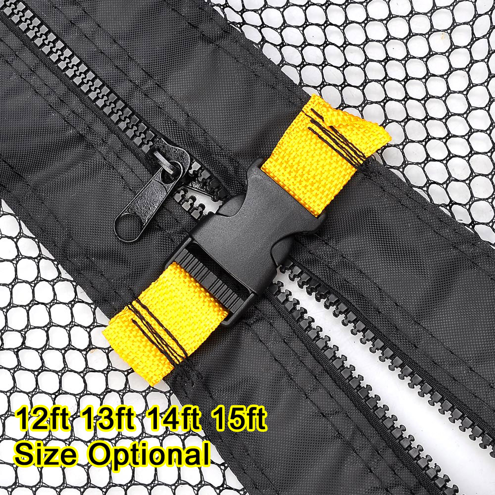 Trampoline Safety Net Enclosure Netting Replacement Fits 12 13 14 15 Ft