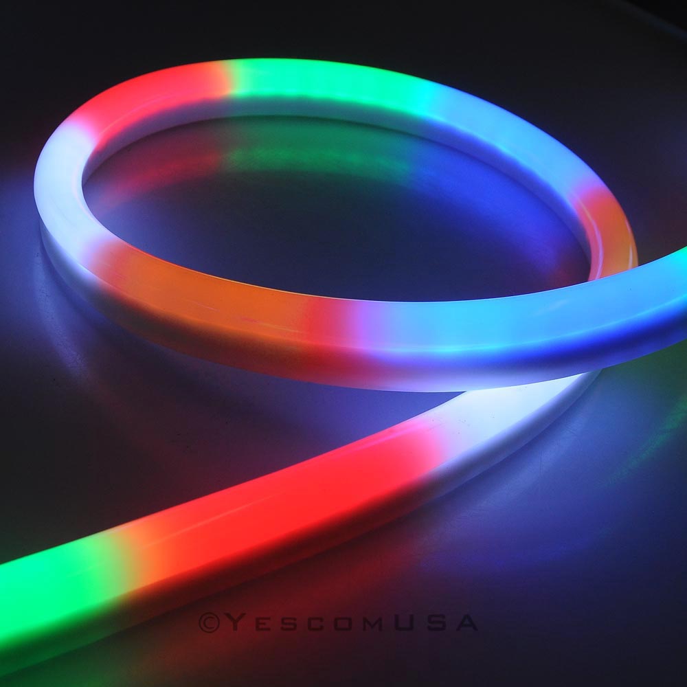 50Ft LED Flex Neon Rope Light In/Outdoor Valentine Xmas Wedding Party Lighting eBay