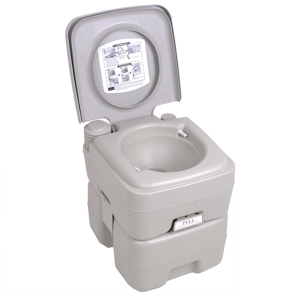 Portable Toilet 5 Gallon Boat RV Camping Dual Spray Travel Outdoor