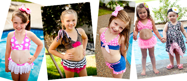 frankie and daisy girls two piece swimsuits
