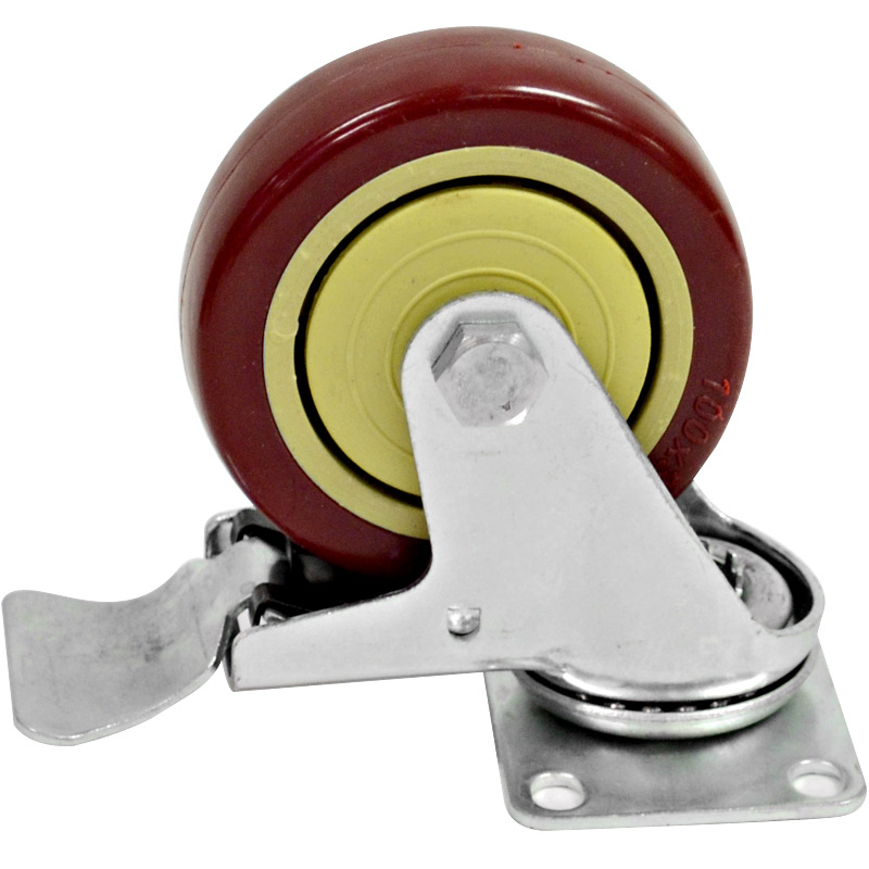 Seismic Audio (4) LOCKING 4" SWIVEL CASTERS Heavy Duty Rubber Wheels