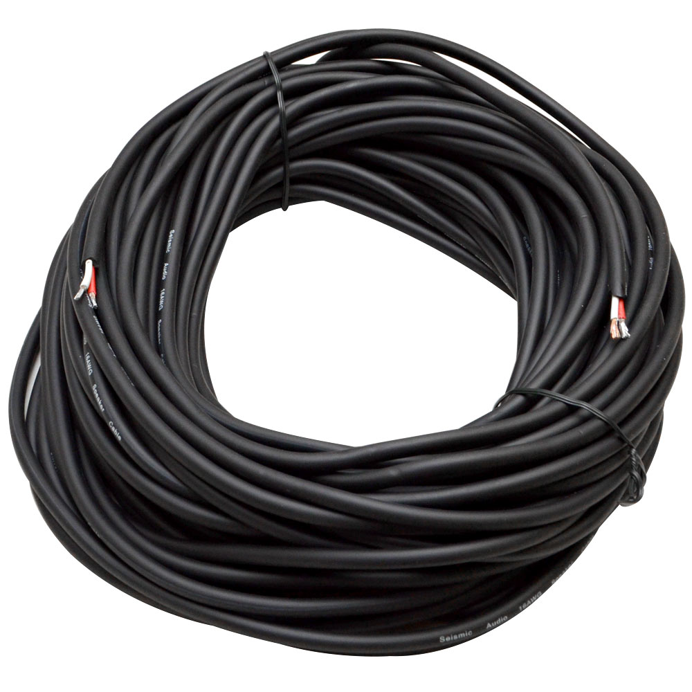 SEISMIC AUDIO 100' Raw Wire HOME PA/DJ SPEAKER CABLE