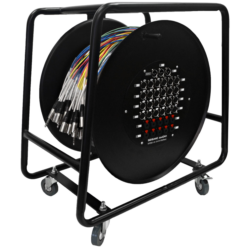 Seismic Audio 24 Channel 100' Snake Cable on w/ PreSonus 24.4.2