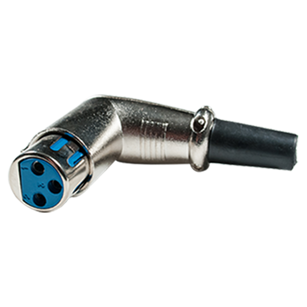 10 Pack Right Angle XLR Female Connectors 3 Pin jack plug cable
