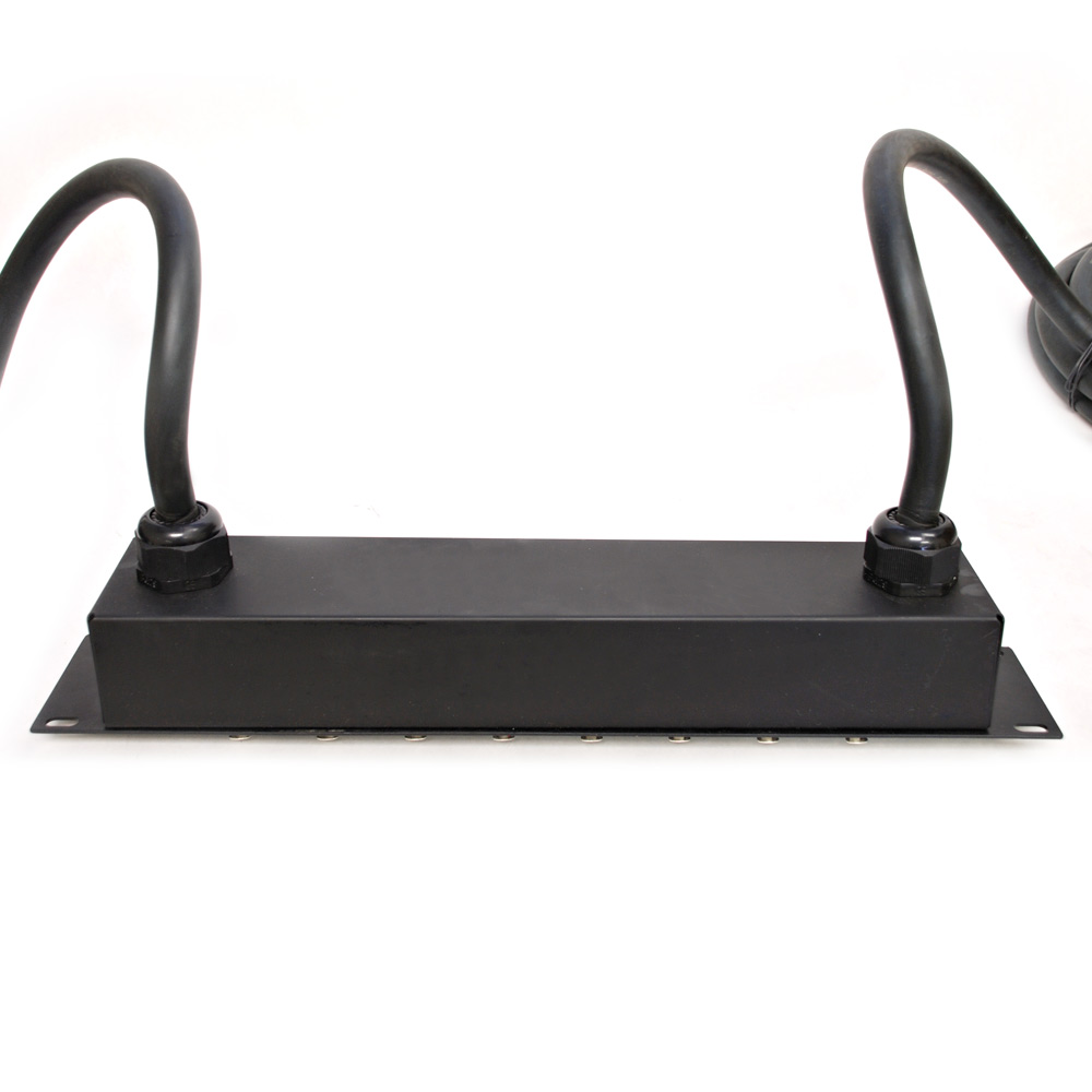 24 Channel XLR TRS Combo Splitter Snake Cable two 15' XLR trunks Rack