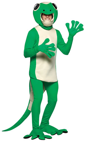 Gecko Green Lizard Geico Adult Mens Halloween Costume | eBay