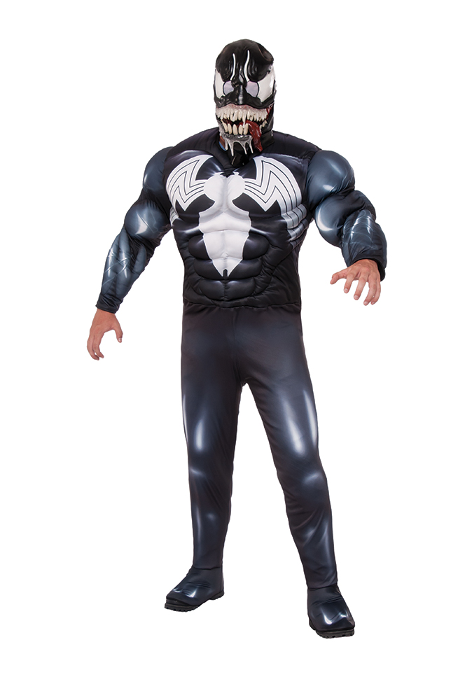 Mens Deluxe Venom Marvel Halloween Costume eBay