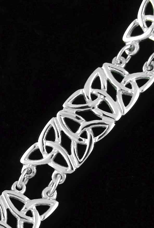 Sterling Silver 925 Celtic trinity Knot Bracelet 8" eBay