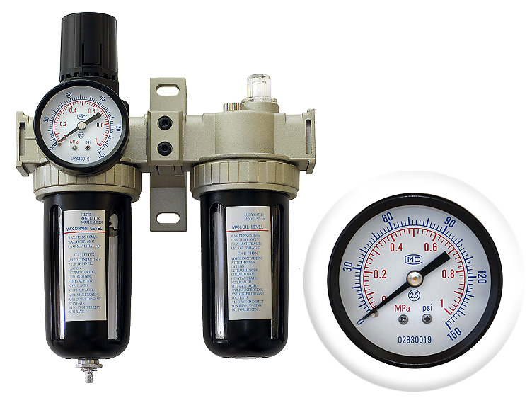 Air Compressor Filter Regulator Line Pneumatic Tool Inline Lubricator