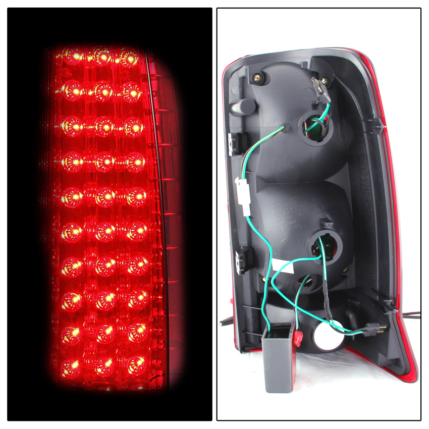 2002 2003 2004 2005 2006 Cadillac Escalade Black LED Brake Tail Lights Pair eBay