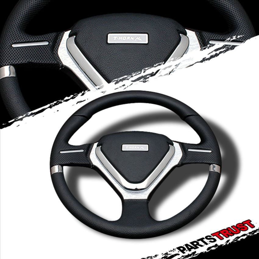 JDM 6 bolt 320mm PVC EVO Style Chrome Clear Spoke Racing Steering Wheel New eBay