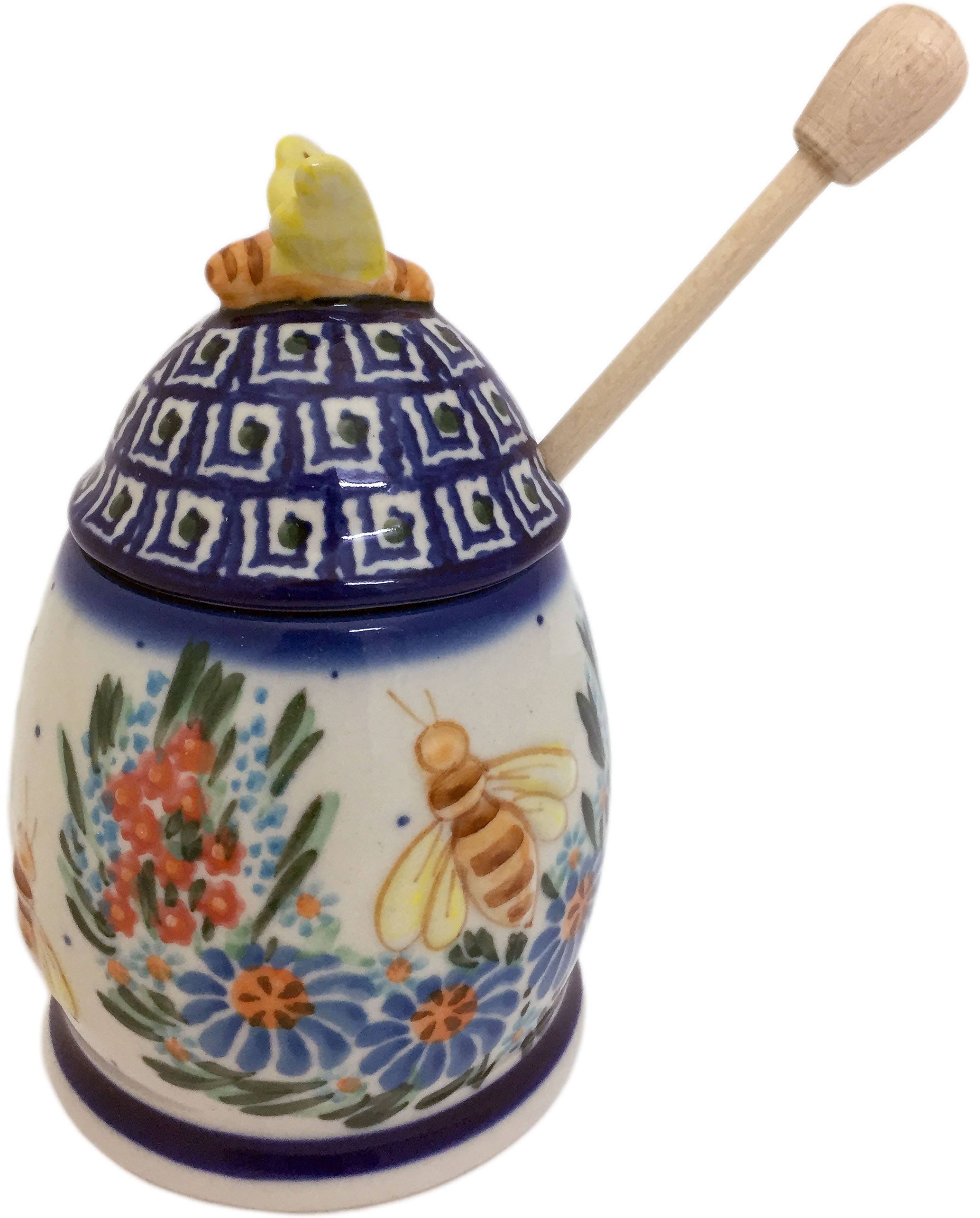 New Polish Pottery UNIKAT HONEY JAR Boleslawiec KALICH K0616 Euro