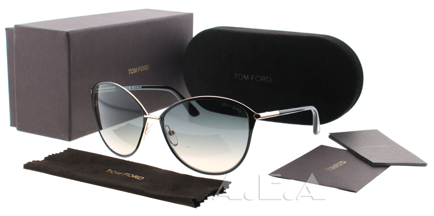 tom ford penelope 59mm gradient cat eye sunglasses