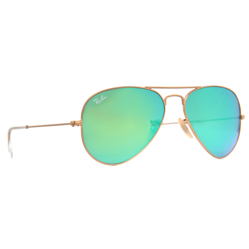 Ray Ban RB 3025 Mirrored Flash Lens Unisex Aviator Sunglasses eBay
