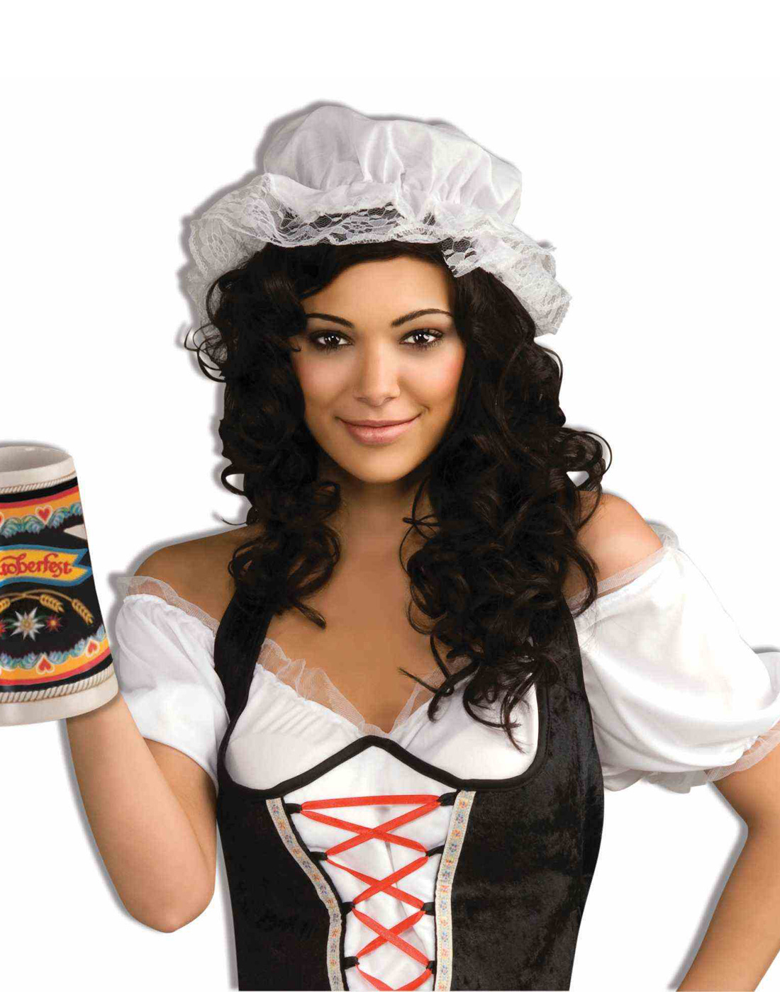 White Pioneer Beer Maid Colonial French Maid HatAdult eBay