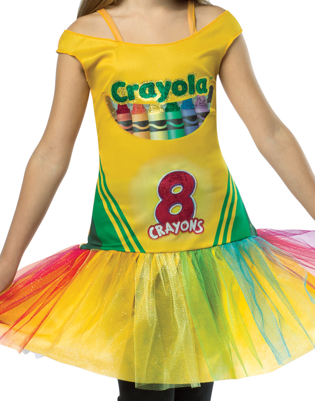 Crayola Crayons Box Girls TuTu Dress Kids Costume Child 4/6