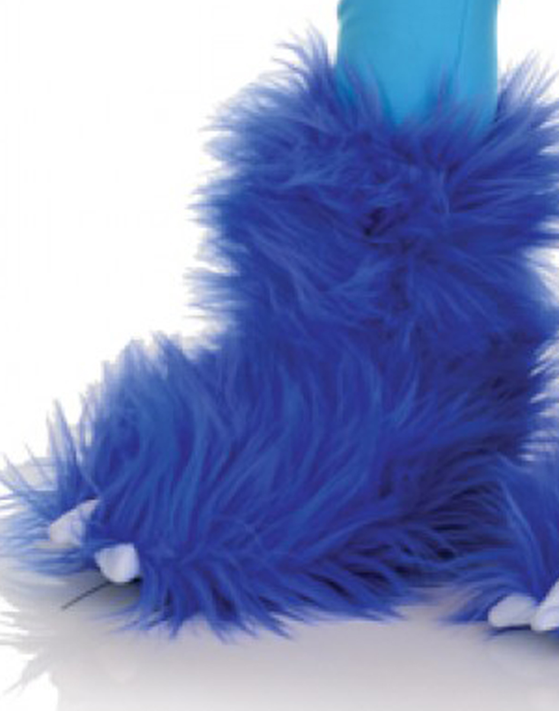 Blue Monster Fuzzy Furry Boots Kids Animal Halloween Costume Shoes eBay