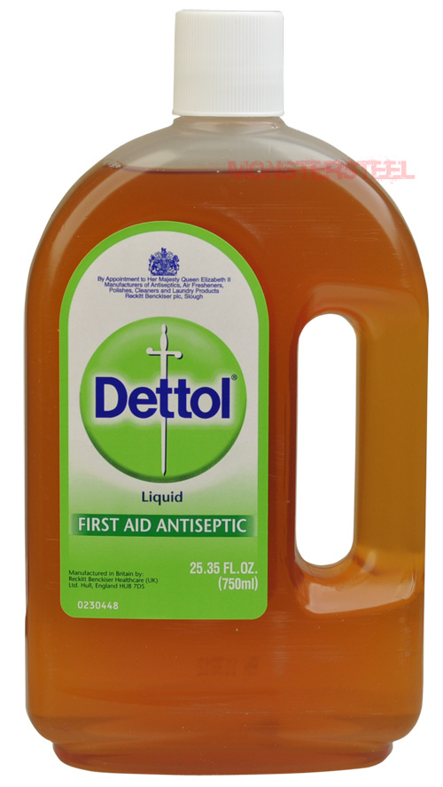 Dettol Topical First Aid Antiseptic Disinfectant Liquid 750ml 25.35 oz