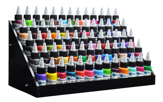 Tattoo Ink Stand | black acrylic tattoo large ink display stand 5 tier rack Tattoo Ink Stand | black acrylic tattoo large ink display stand 5 tier rack