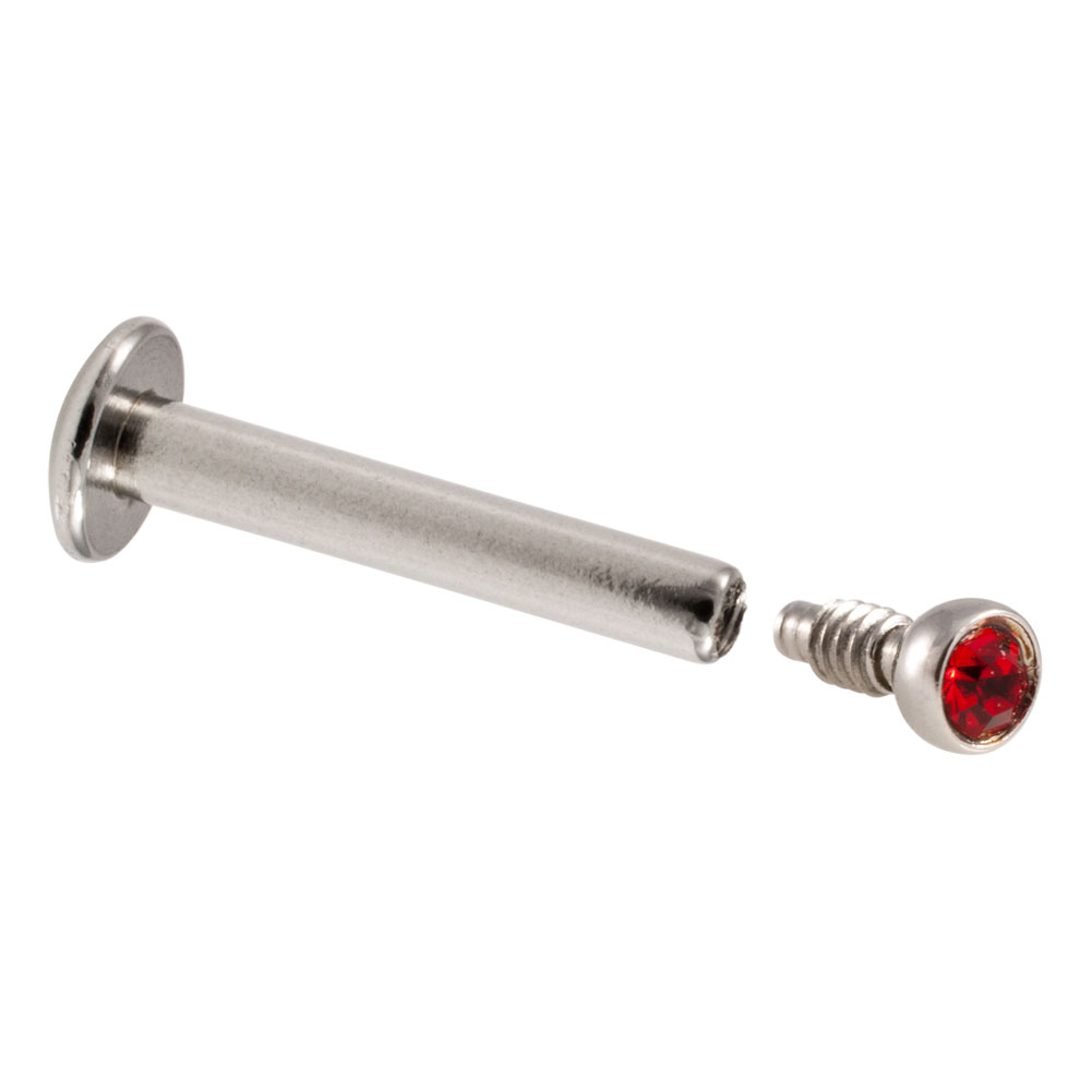 14 Gauge Jeweled Tragus Cartilage Jewelry Steel Barbell