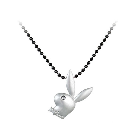 Playboy bunny necklace silver Clearance