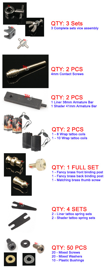 Tattoo machine repair kit