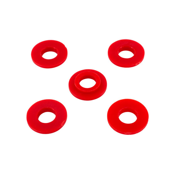 100 RED Nylon Shoulder Washers For Tattoo Machine Binding Post Binder