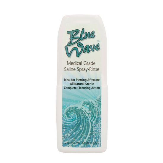 Blue Wave Saline Cleansing Solution Piercing Aftercare eBay