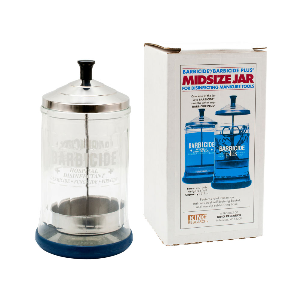 Barbicide Salon Shear Comb Disinfecting JAR Disinfectant Tool