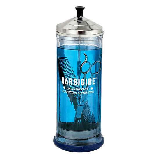 Barbicide Salon Shear Comb Disinfectant JAR Tool Sterilizer Scissor