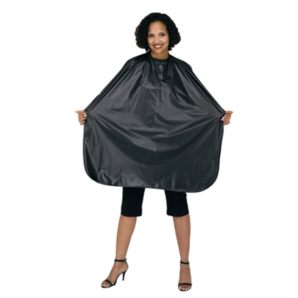 Betty Dain Creations Shampoo Cape 36" x 54" BLACK Vinyl Cloth 406 Hair
