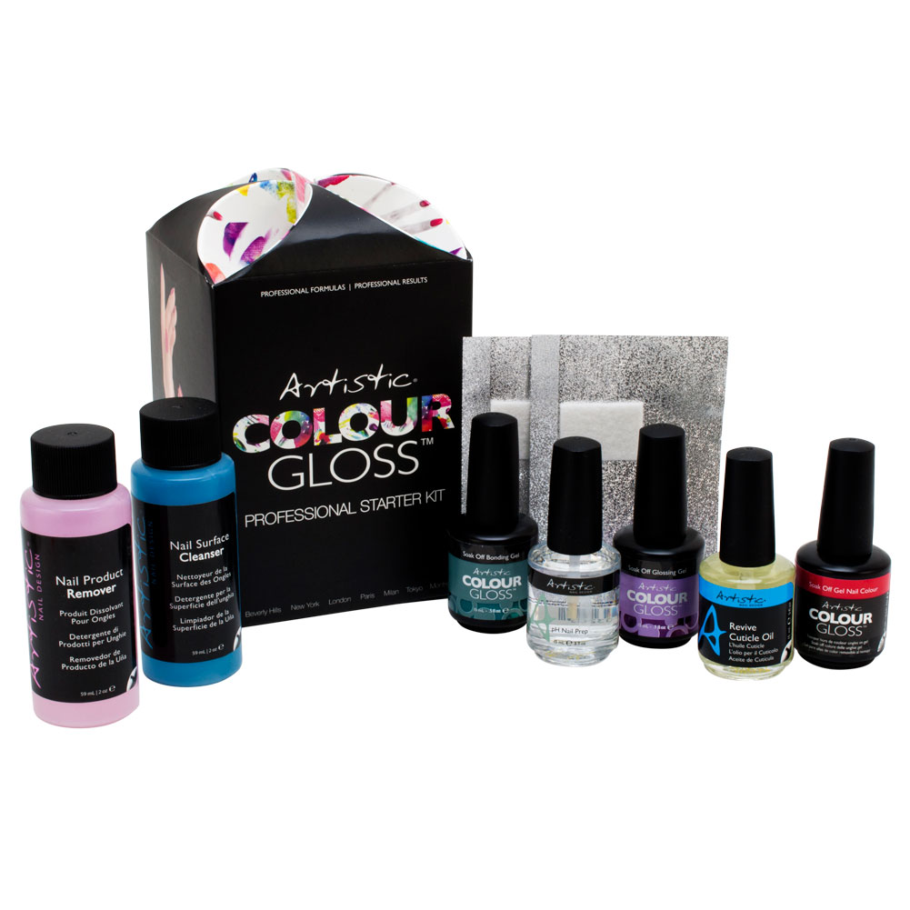 Artistic Colour Gloss Professional Starter Kit Nail Design Gel Polish
