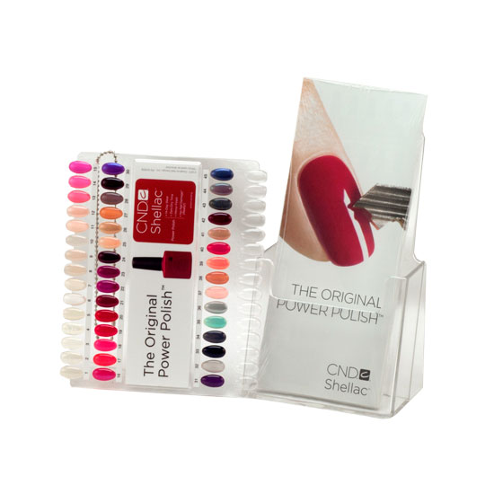 CND Shellac Acrylic Wall Display Rack Stand Nail Gel Power Polish 52