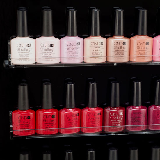 CND Shellac Acrylic Wall Display Rack Stand Nail Gel Power Polish 52