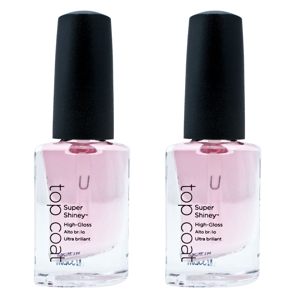 Lot 2 CND Colour SUPER SHINEY .33 oz High Gloss Nail Shine Top Coat