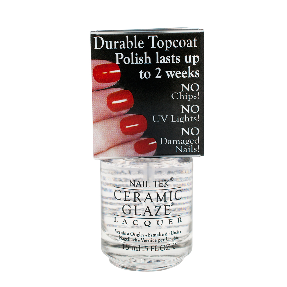 Nail Tek Ceramic Glaze Protective Durable No Chip Top Coat Lacquer