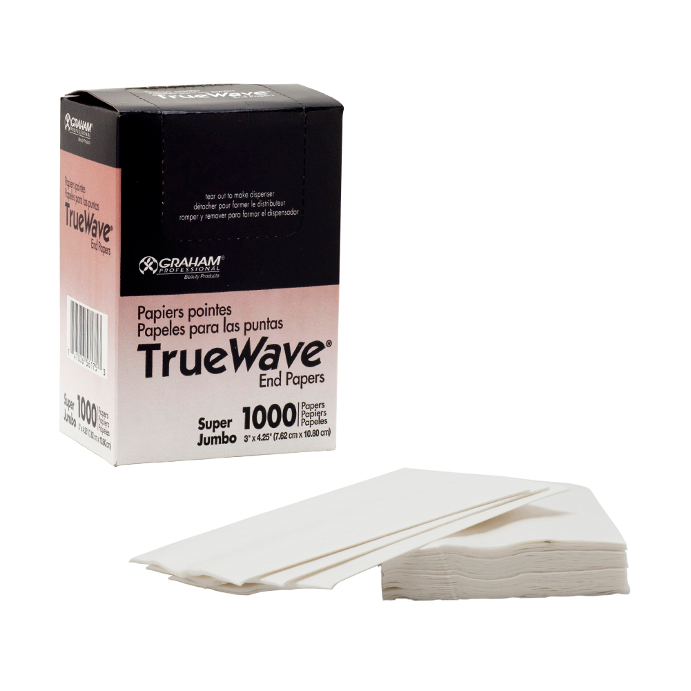 Graham Professional TrueWave Super Jumbo END PAPERS Hair Perm True Wave