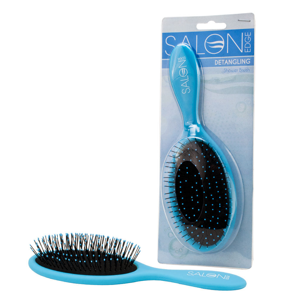 Salon Edge Detangling Wet Hair Brush Gentle Spa Pro All Hair Types