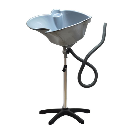 GREY PORTABLE Height Adjustable Shampoo Basin Hair Treatment Bowl Salon