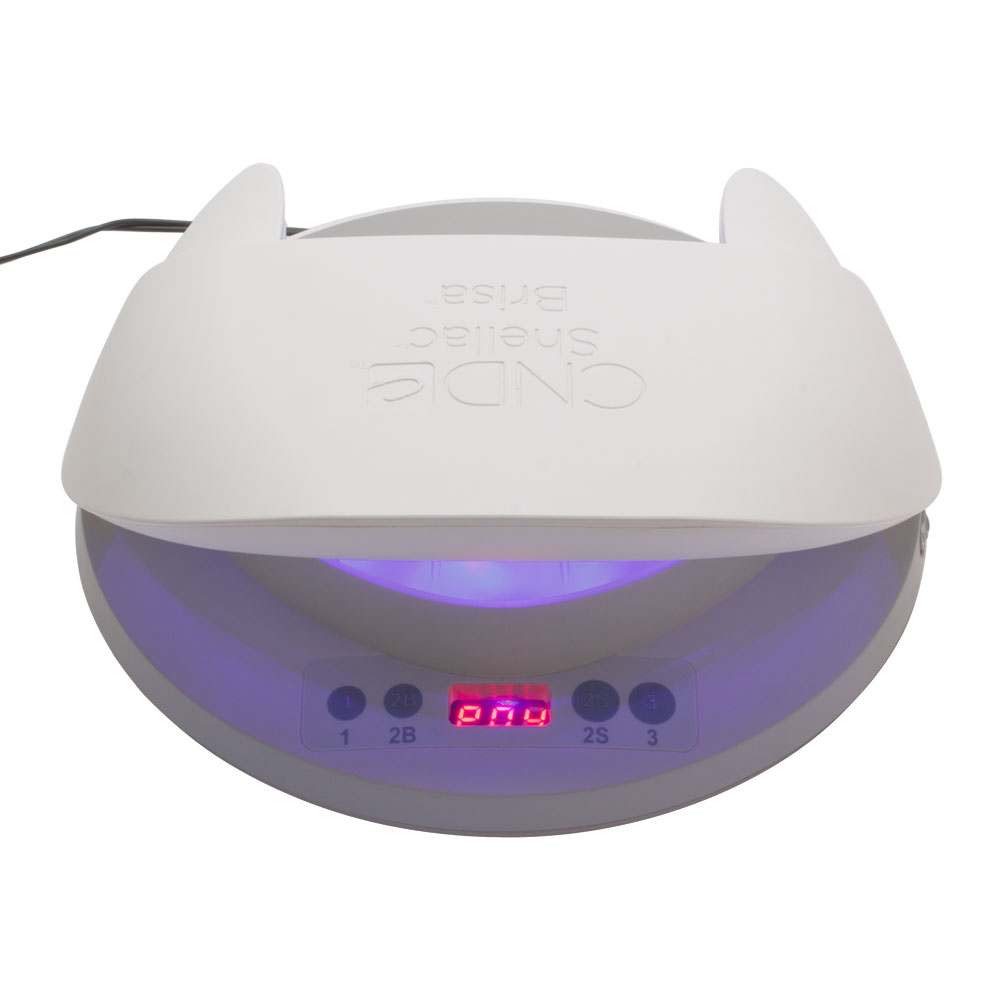 White CND LED Nail Lamp Portable Gel Curing Dryer Shellac Brisa Lite
