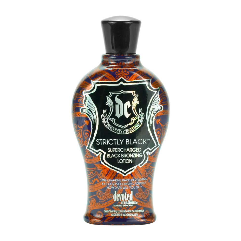 Devoted Creations Strictly Black Bronzing Indoor Tanning Lotion 12.25oz 813396021845