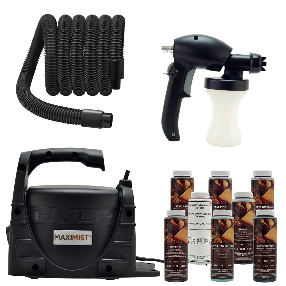 Maximist Helia Air Brush Spray Tan Tanning Gun HVLP Maxi Mist Machine
