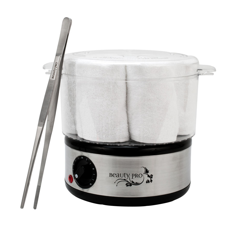 Beauty Pro Salon Spa Barber Hygienic Hot 6 Facial Towel Steamer Warmer Tong Kit eBay