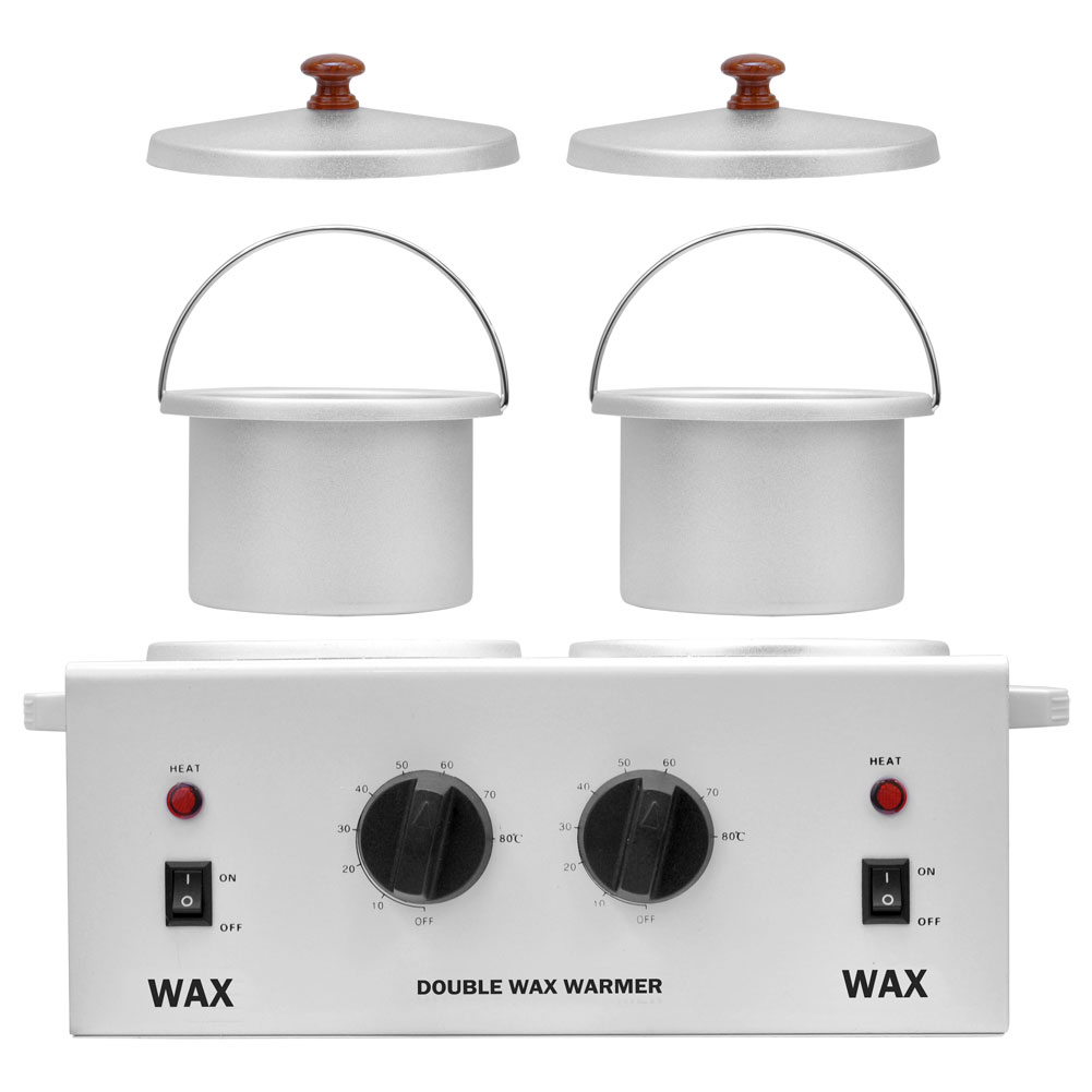 DOUBLE Wax Warmer Electric Heater Dual Parrafin Hot Facial Skin